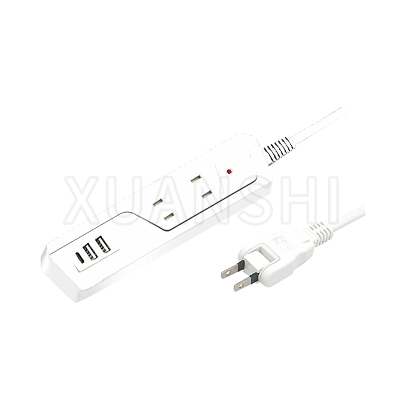 USB 포트 2개와 Type-C 포트 1개가 포함된 일본 전원 스트립 JL-7Z,XS-XBP2UA